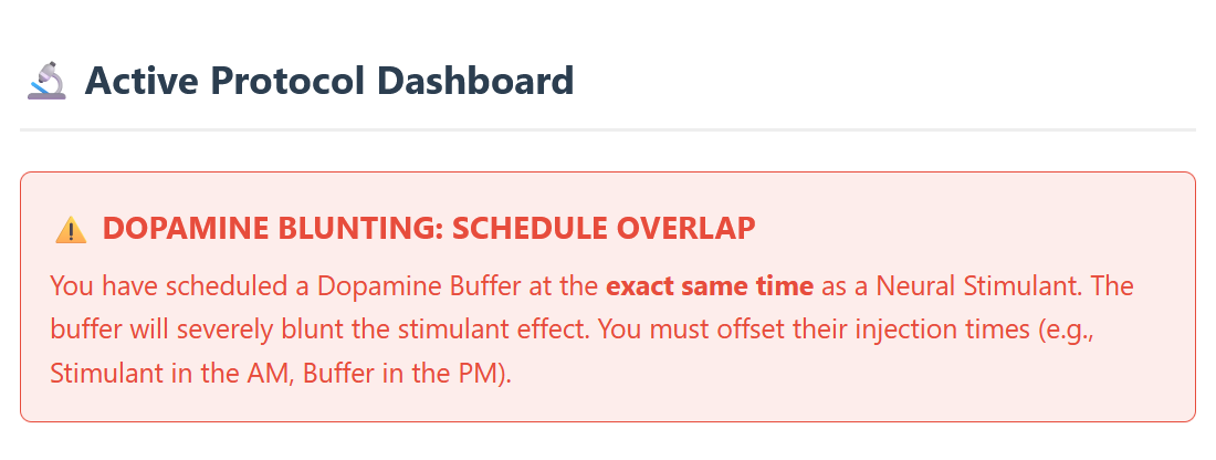 Peptide Conflict Engine Warning